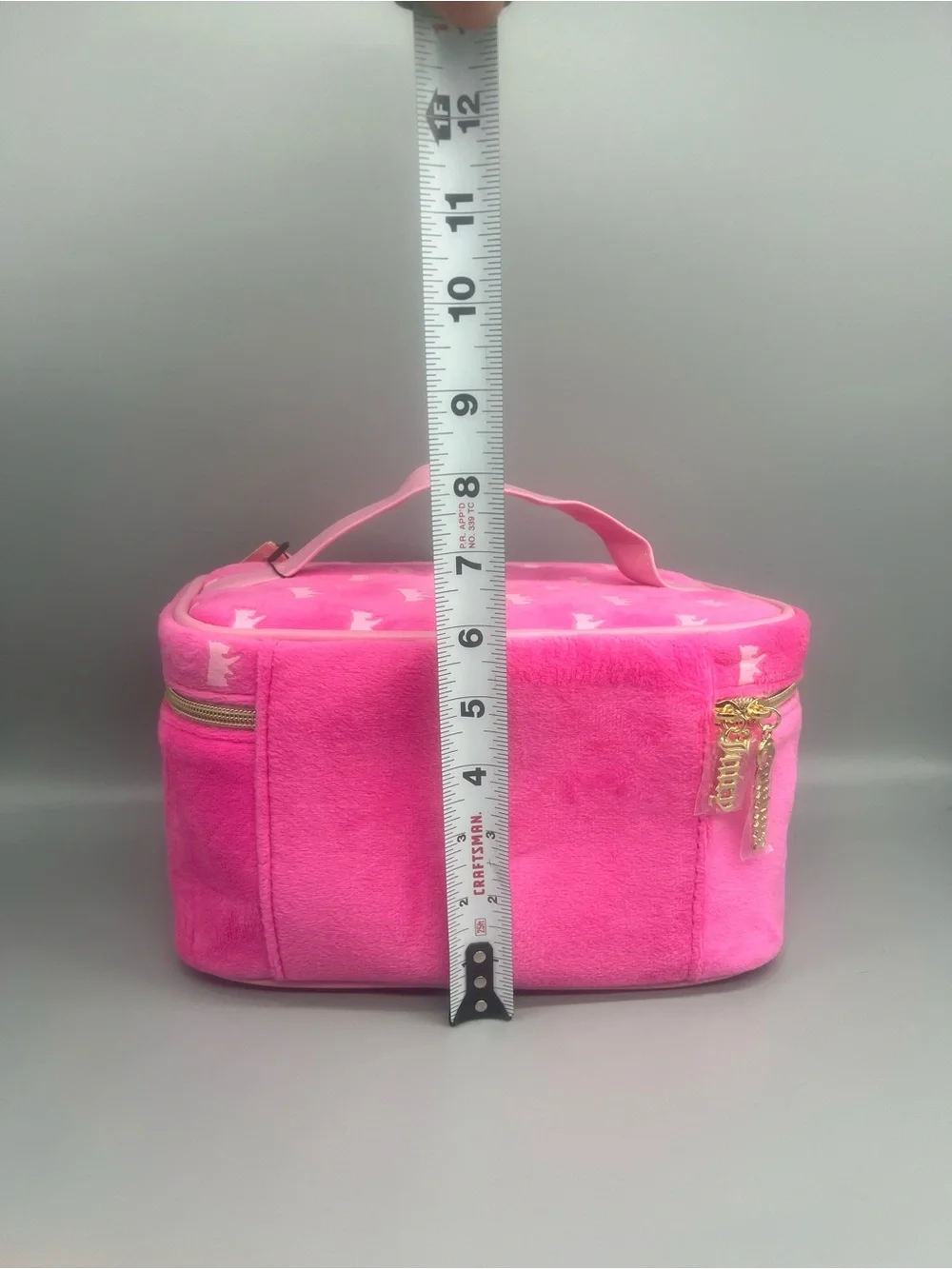 Juicy couture velour cosmetics bag